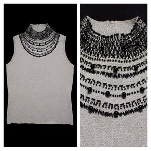 Grace Elements Silk Ruched Knit Sleeveless Top